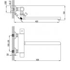 Смеситель Lemark Thermo LM7734C для душа универсальный