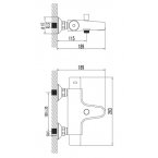 Смеситель Lemark Thermo LM7732C для душа 