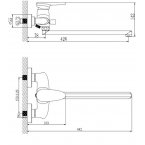 Смеситель Lemark Status LM4451C универсальный