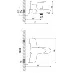 Смеситель Lemark Status LM4402C для ванны с душем