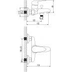 Смеситель Lemark Pramen LM3302C для ванны с душем