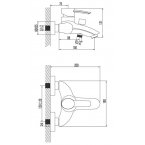 Смеситель LEMARK ATLANTISS LM3202С для душа 