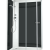 Душевая кабина DOMANI-Spa Delight 128 L, черные стенки/прозрачное стекло