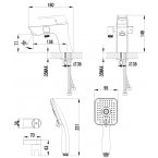 Смеситель LEMARK UNIT LM4515C для ванны и душа