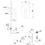 Смеситель LEMARK ATLANTISS LM3219C встраиваемый