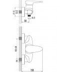 Смеситель Lemark Status LM4403C для душа