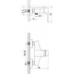 Смеситель Lemark Unit LM4503C для душа