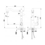 Смеситель Lemark Villa LM4805B для кухонной мойки