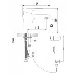 Смеситель Lemark Status LM4416C для умывальника и биде
