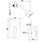 Смеситель LEMARK ATLANTISS LM3220C для душа