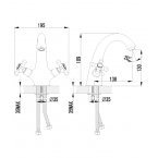 Смеситель Lemark Vintage LM2806B для умывальника