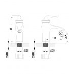 Смеситель Lemark Brava LM4706G для умывальника