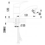 Смеситель Lemark Omega LM3107C для умывальника