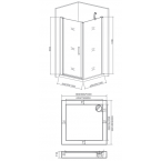 Душевой уголок Good Door Pandora CR-100-C-CH	