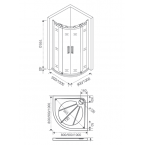 Душевой уголок Good Door Galaxy R-100-C-CH