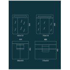 Комплект мебели Edelform GLASS/Гласс 60