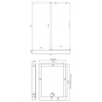 Душевая дверь Good Door Puerta WTW-140-C-CH