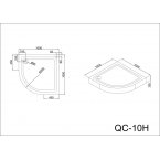 Душевой поддон Black&White QC-10H