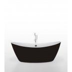 Акриловая ванна Cerutti SPA Nemi B-7114 black/white