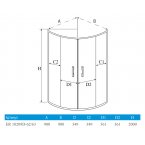 Душевой уголок Erlit ER 10209D62