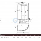 Душевая кабина Erlit ER 5512PL-S2