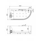 Гидромассажная ванна GEMY G9227 E L/R