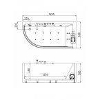 Гидромассажная ванна GEMY G9227 E L/R