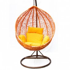 Подвесное кресло KVIMOL KM-0001 малая оранжевая корзина