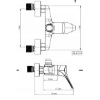 Смеситель для  душевой системы MirWell MR 101 TAP