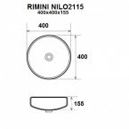 Раковина NILO Rimini Nilo2115