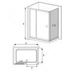 Душевой уголок RGW CL-45 (130х100х185) стекло шиншилла