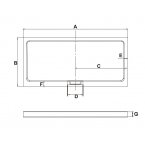 Душевой поддон RGW AWS-21 (120x80)