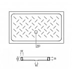 Душевой поддон RGW CR-097 (72х90х6)
