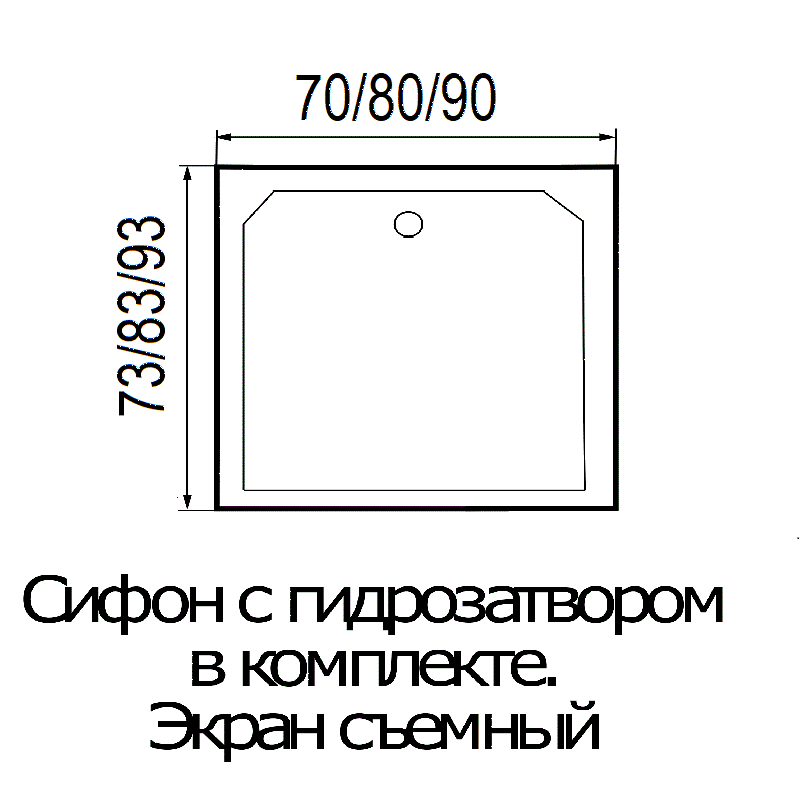 Купить Душевая кабина RIVER MOERO 70/73 Б/К - MOERO 70/73 ...