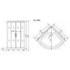 Душевая кабина Timo Lux TL-1502