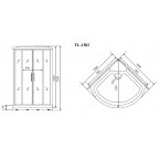 Душевая кабина Timo Lux TL-1503