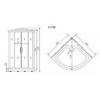 Душевая кабина Timo Lux T-7701