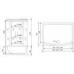 Душевой бокс Timo Standart T-1170