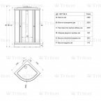 Душевая кабина Triton Стандарт Аква Мозаика 100х100А (ДН3) 