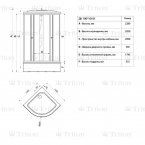 Душевая кабина Triton Стандарт Аква Мозаика 100х100В (ДН3)