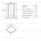 Душевая кабина Triton Стандарт Аква Полосы 100х100А (ДН3)