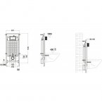 Унитаз с инсталляцией WeltWasser WW  SALZBACH 004 MT-WT + MARBERG 507 RD