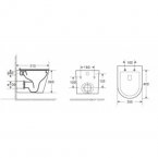 Унитаз с инсталляцией WeltWasser WW  SALZBACH 004 MT-WT + MARBERG 410 SE