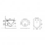 Унитаз с инсталляцией WeltWasser WW TELBACH 004 MT-WT + MARBERG 410 SE