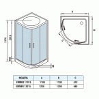 Душевая кабина WeltWasser WW500 EMMER 12015