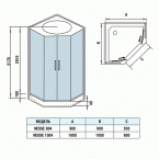 Душевая кабина WeltWasser WW500 NESSE 904