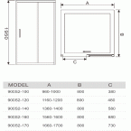 Душевая дверь WeltWasser WW900 900S2-140