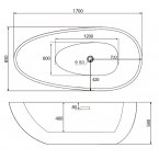 Акриловая ванна ABBER AB9211