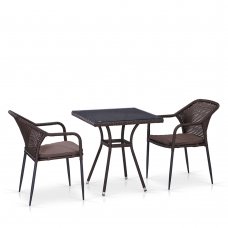 Комплект дачной мебели Афина Мебель T282BNT/Y35B-W2390 Brown 2Pcs