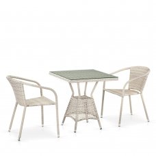 Комплект дачной мебели Афина Мебель T706/Y137C-W85-70x70 2Pcs Latte
